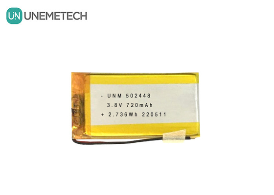 3.8V 720mAh LiPo Batería de alto voltaje LiHV 502448 para auriculares Bluetooth