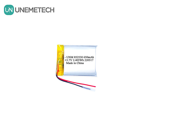 3.7V 650mAh Batería recargable de iones de litio 852530 para auriculares