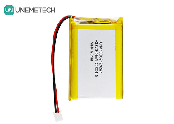 Batería Lipo de alto voltaje 103962 3.8V 3400mAh Baterías LiHV para cámara digital
