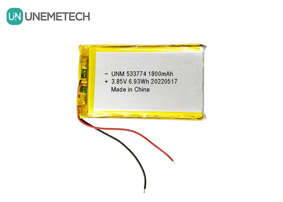 Batería LiPo de alto voltaje 3.85V 1800mAh 533774 Batería recargable para robots pequeños