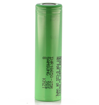 Samsung 25R 18650 2500mAh 20A Batería 3.6V Célula de iones de litio cilíndrica INR18650-25R