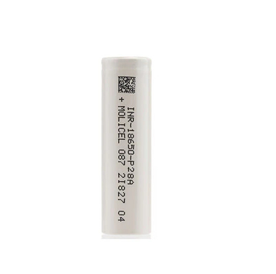 Molicel INR-18650-P28A 18650 Batería 3.6V 2800mAh con 35A de corriente de descarga continua máxima
