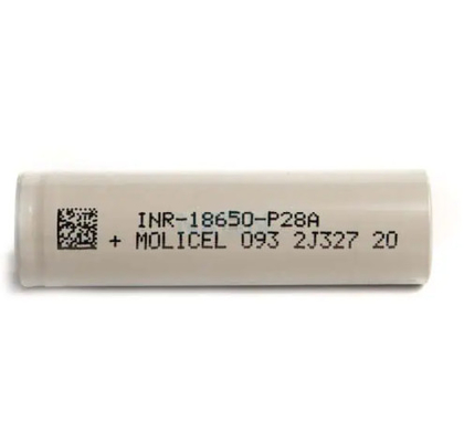 Molicel INR-18650-P28A 18650 Batería 3.6V 2800mAh con 35A de corriente de descarga continua máxima