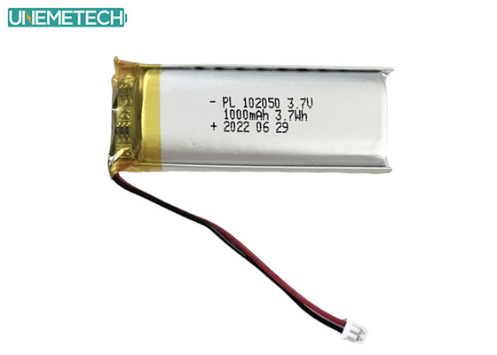 Batería Lipo de 1000 mAh 102050 Batería de iones de litio polímero para productos de belleza