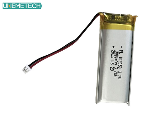 Batería Lipo de 1000 mAh 102050 Batería de iones de litio polímero para productos de belleza