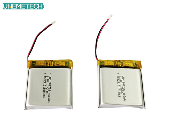 3.7V 480mAh 602728 Batería recargable de Li-ion Polymer para mini grabador