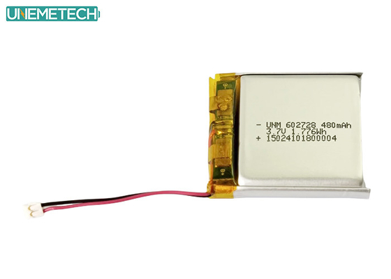 3.7V 480mAh 602728 Batería recargable de Li-ion Polymer para mini grabador