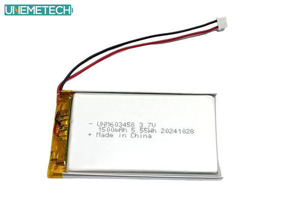 Batería recargable de iones de litio de polímero 603458 3.7V 1500mAh Batería Lipo para impresora