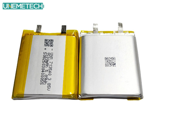 3.85V Batería de polímero de litio de alto voltaje 1530mAh 713540 Para dispositivos médicos