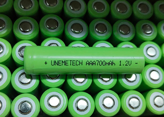 Batería NiMH AAA700mAh 1.2V 700mAh Batería recargable de hidruro de níquel metálico