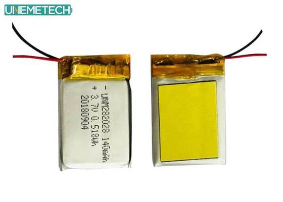 Calidad Batería Lipo de baja auto descarga 282028 / 3.7V 140mAh Batería de polímero de litio para dispositivos portátiles Fábrica