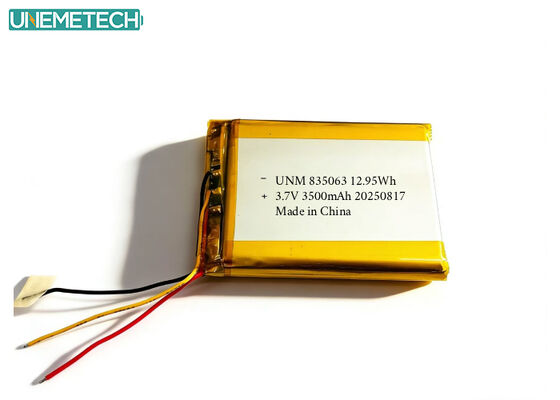 Calidad 3.7V 3500mAh Batería de litio polímero personalizada grande 835063 para equipos de belleza médica Fábrica